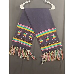 Vintage LGTBQ parrot Scarf Rainbow Osfm